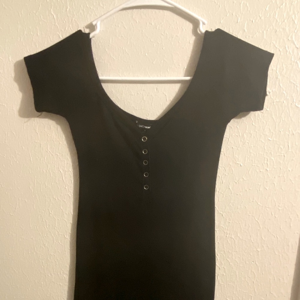 fashion nova black cami dress